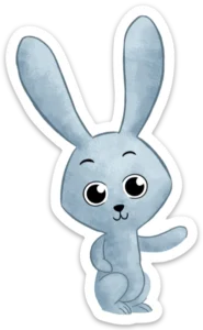Hop the Bunny Sticker