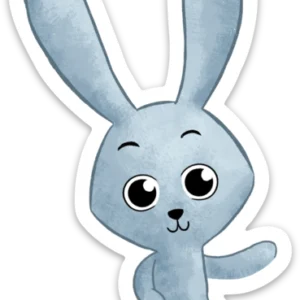 Hop the Bunny Sticker